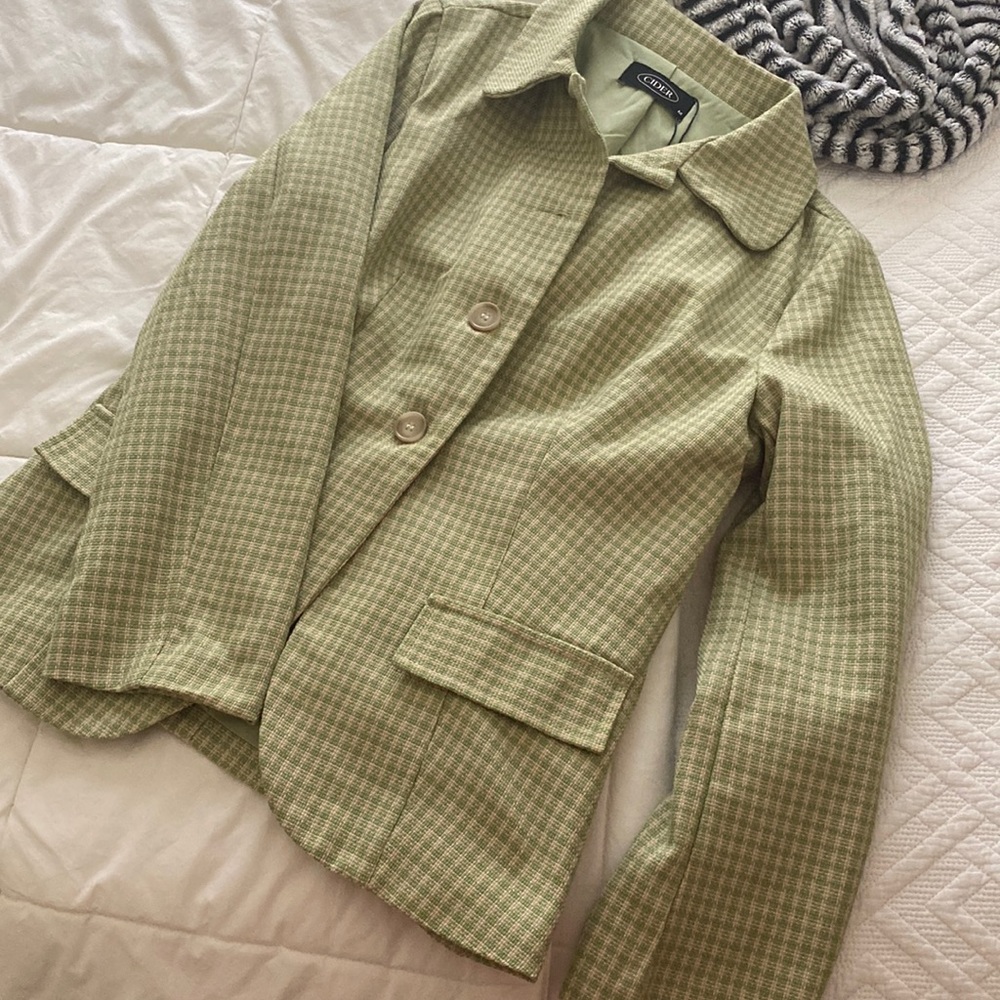 NWT vintage Cider pistachio green blazer